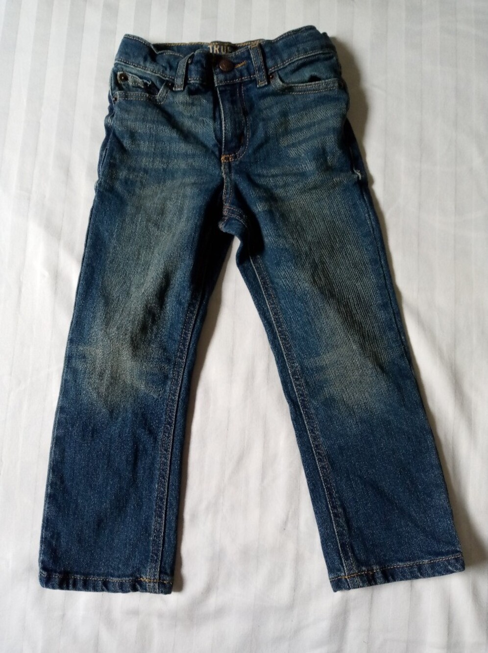 True Craft Unisex Straight Jeans in Washed Blue